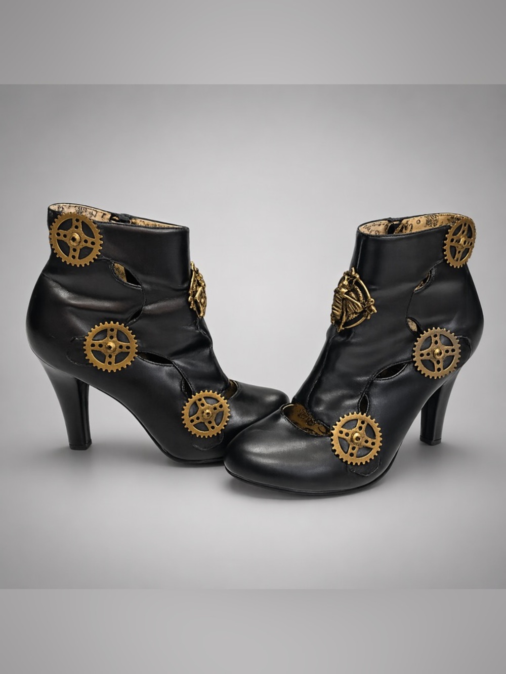 🔥 Demonia Tesla Steampunk Ankle Boots 🔥 Size 8 - Picture 3 of 7